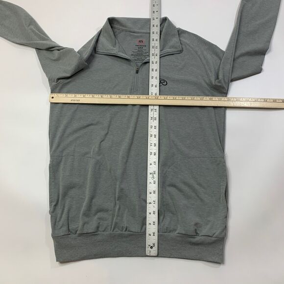 Travis Mathew Sweatshirt Mens Small Grey Quarter Zip Wickenburg Trilogy Pullover - Picture 8 of 13